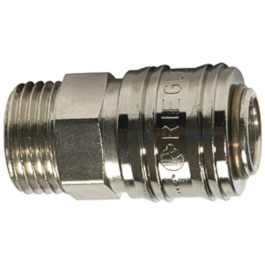 Riegler Schnellverschlusskupplung NW 7,2 »connect line«, MS vern., G 1/2 AG