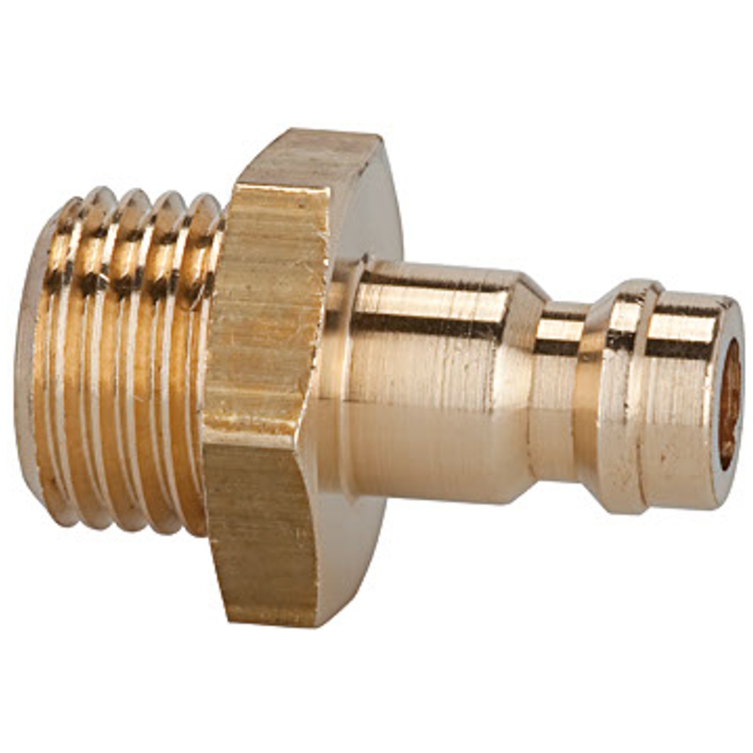 Riegler Stecknippel für Kupplung NW 5, Messing, AG G1/4