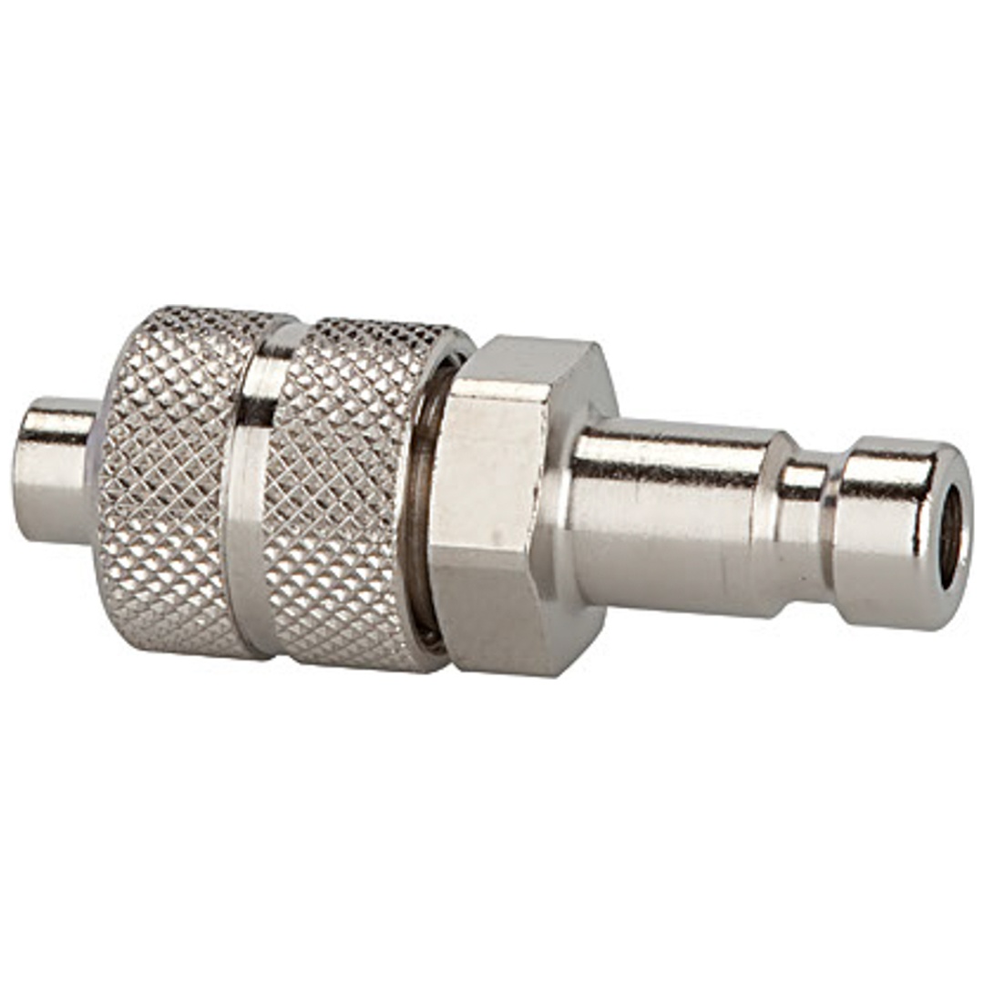 Riegler Nippel für Kupplungen NW 2,7, Messing vern., für Schlauch 6x4