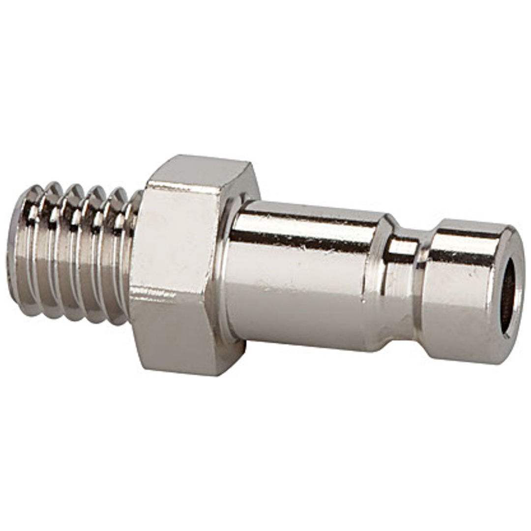 Riegler Nippel für Kupplungen NW 2,7, Messing vern., G 1/8 AG, SW 11