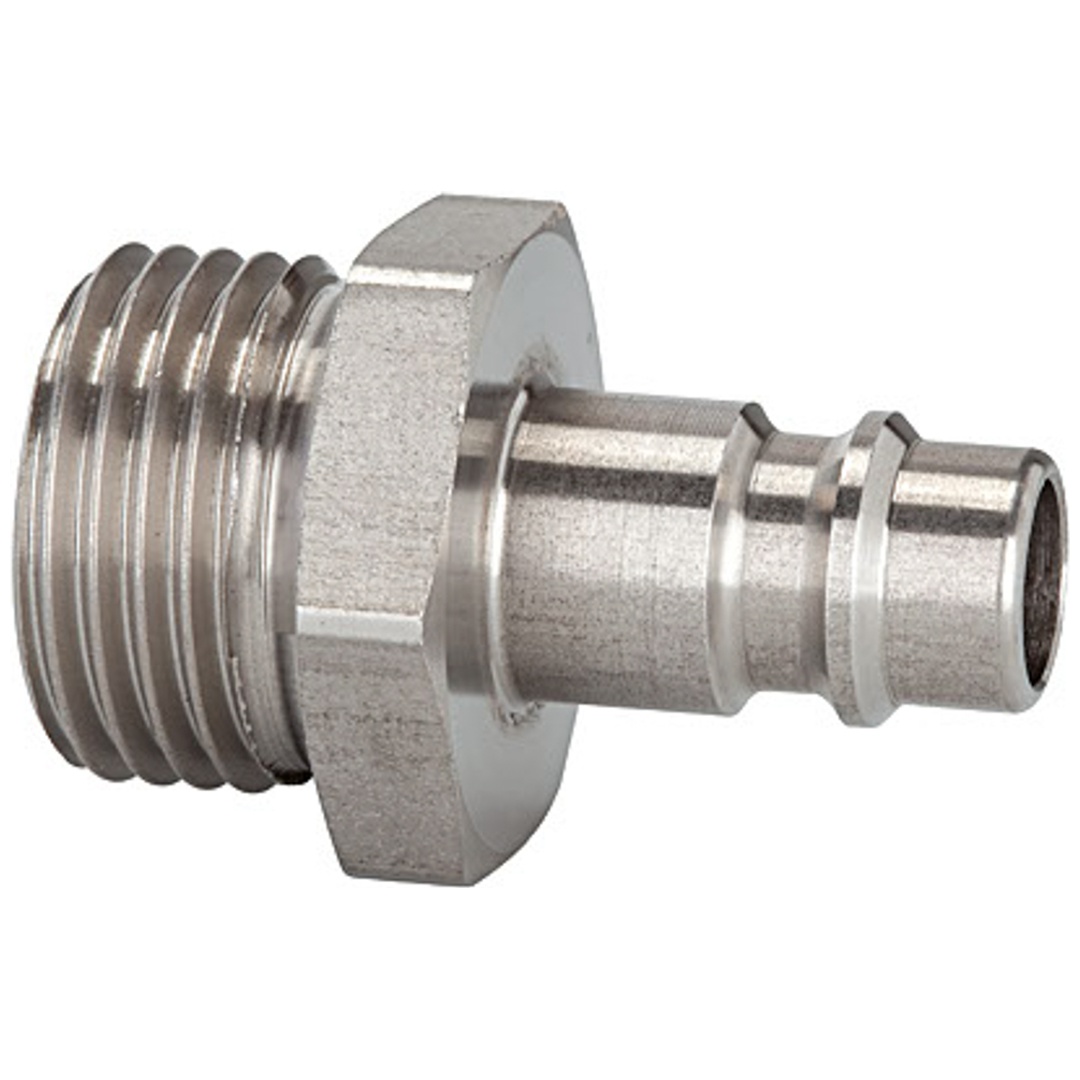 Riegler Nippel für Kupplungen NW 7,2-7,8, Edelstahl 1.4305, G 3/8 AG, max. 35
