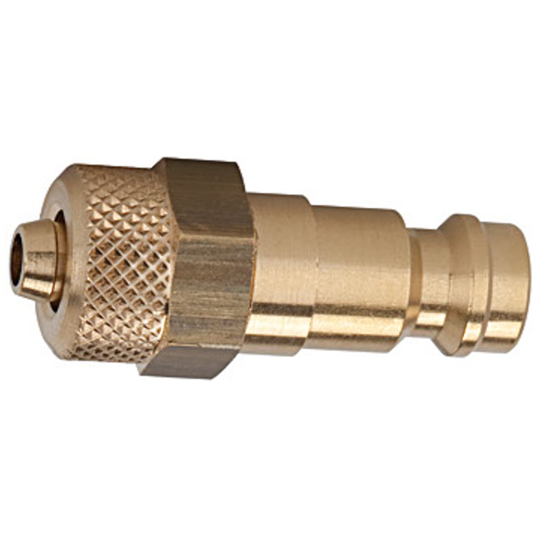 Riegler Nippel für Kupplungen NW 5, Messing blank, für Schlauch 6x4