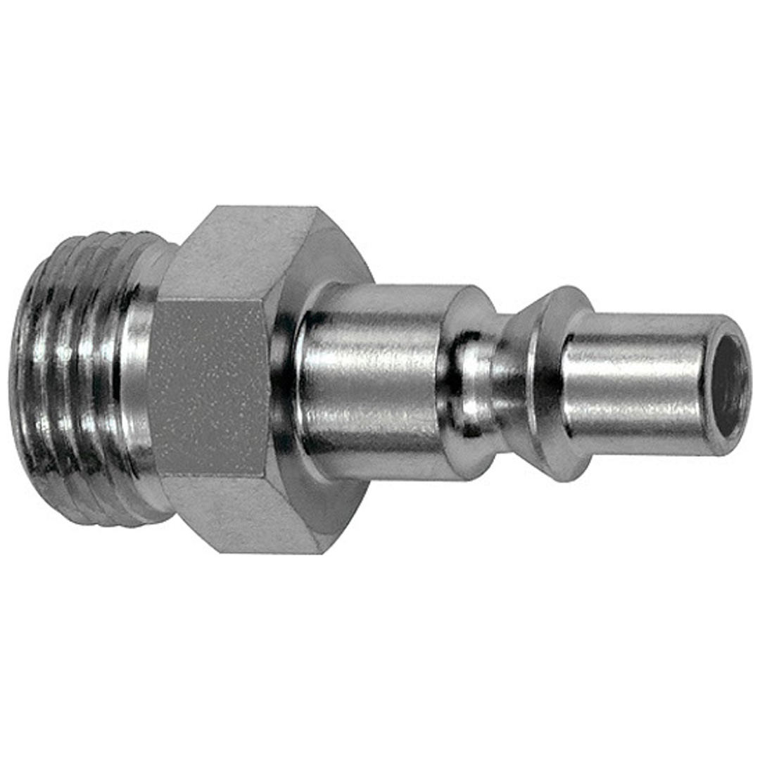 Riegler Nippel für Kupplungen NW 5,5, ARO 210, Stahl gehärtet/verz., G 1/4 AG