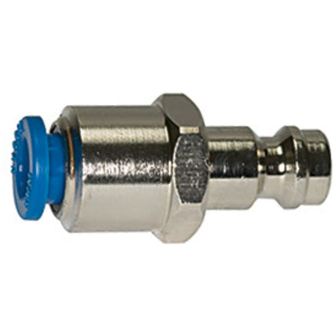 Riegler Einstecknippel push-in 6 mm, für Kupplungen NW 5, Messing vern.