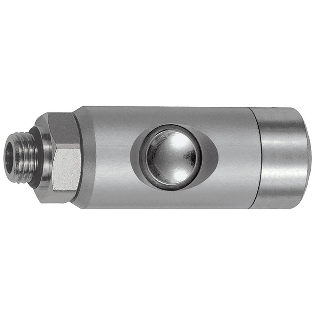 Riegler Druckknopf-Sicherheitskupplung NW 5,5, drehbar, Alu, G 3/8 AG