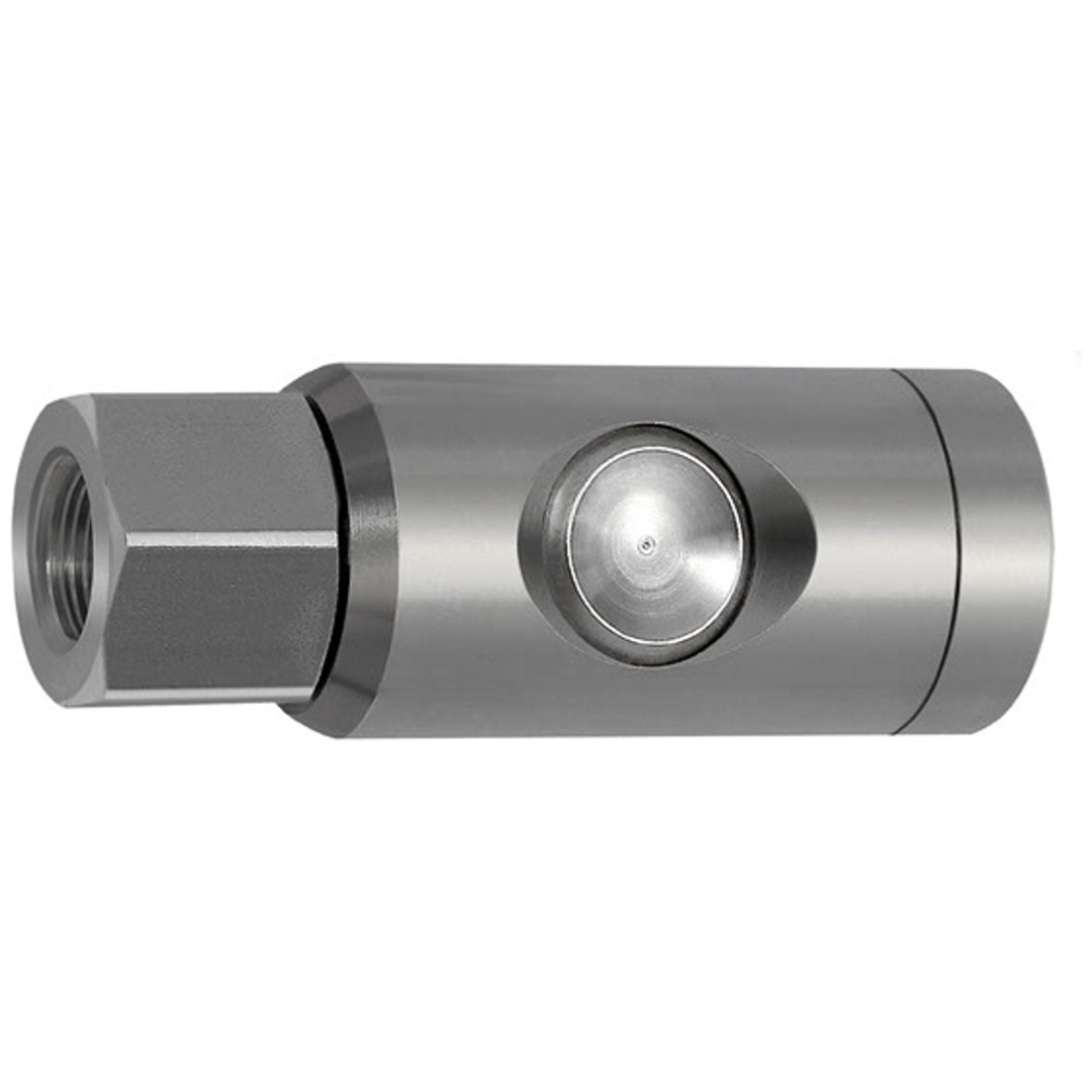 Riegler Druckknopf-Sicherheitskupplung NW 7,4, drehbar, ES, G 1/4 IG