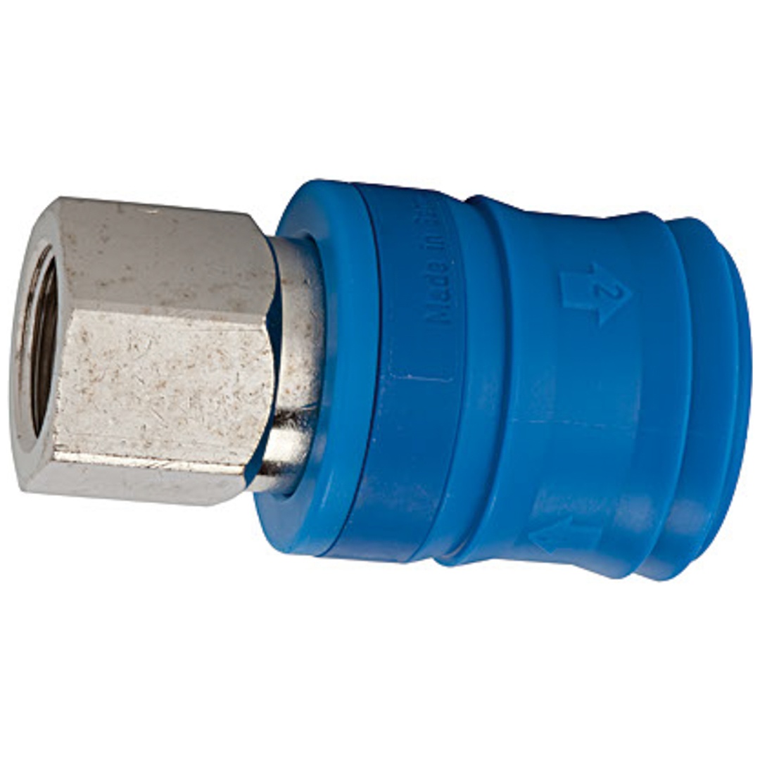 Riegler Sicherheitskupplung NW 7,4, Typ KE, Messing vern., G 3/8 IG