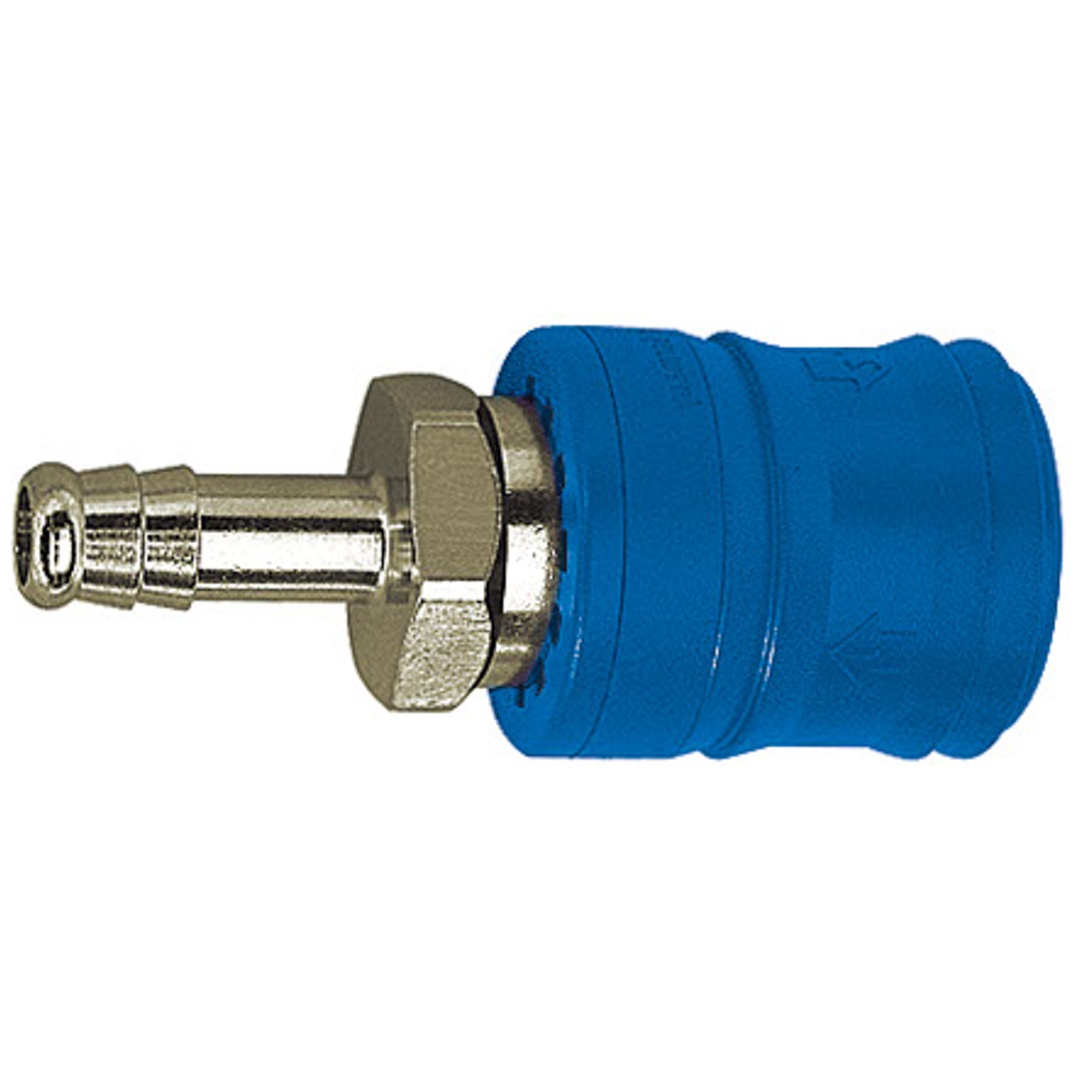 Riegler Sicherheitskupplung NW 7,4, Typ KE, Messing vern., Tülle LW 8