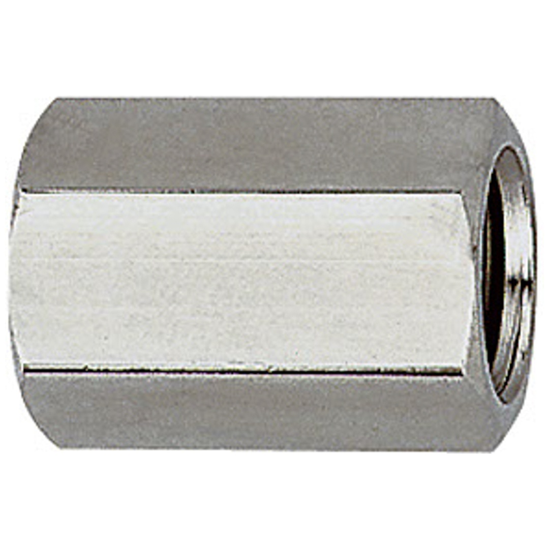 Riegler Muffe, Außensechskant, M5, SW 8, Edelstahl 1.4571