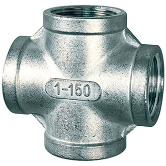 Riegler Kreuzverteiler, 4 x innen, Rp 1/8, Edelstahl 1.4408