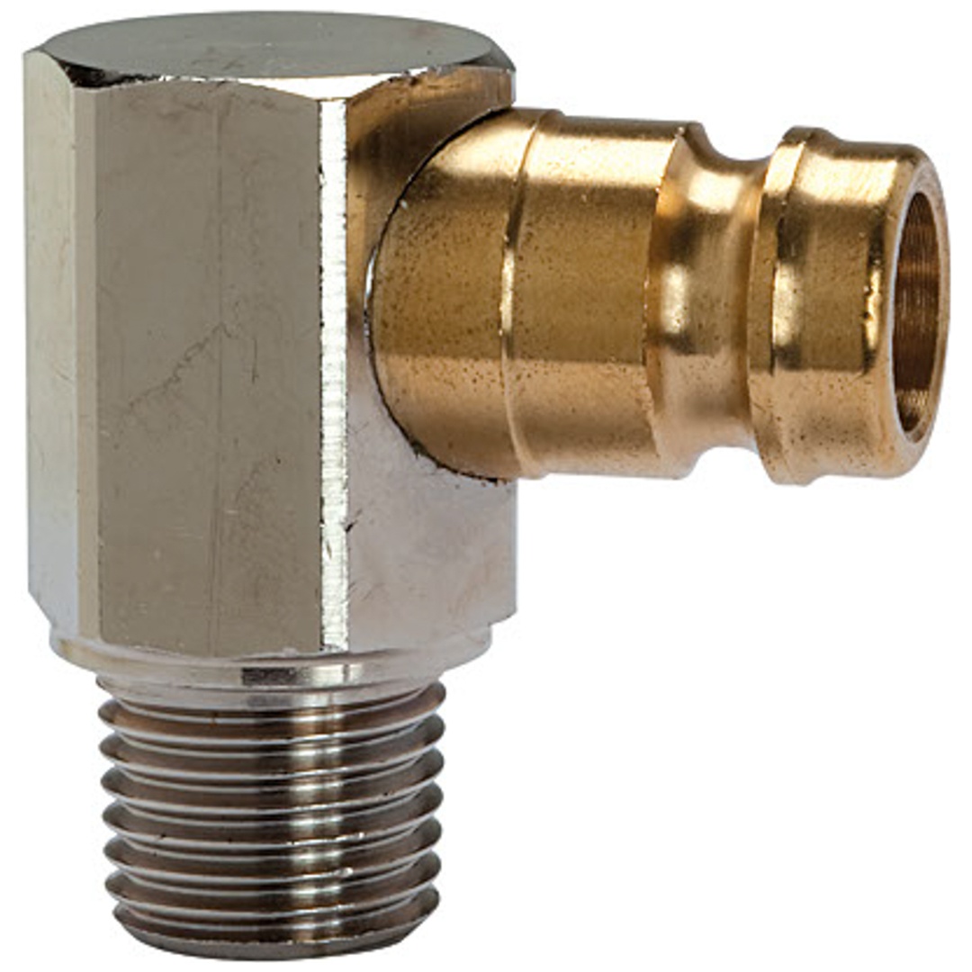 Riegler Temperier-Einstecknippel DN 9, 90°, mit Außengewinde, R 3/8