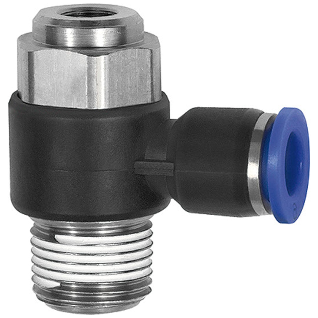Riegler Drosselrückschlagventil »Blaue Serie« Abluftdros., R 1/2 a. Ø 10mm