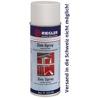 Riegler Zink-Spray, Temperatur max. 300 °C, 400 ml