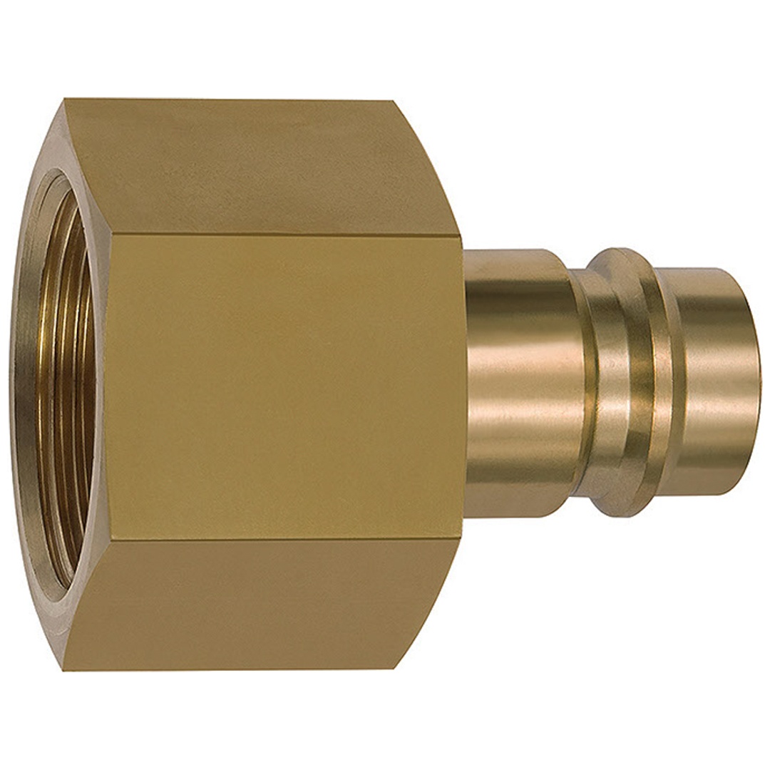 Riegler Nippel für Kupplungen NW 19, Messing blank, G 1 IG