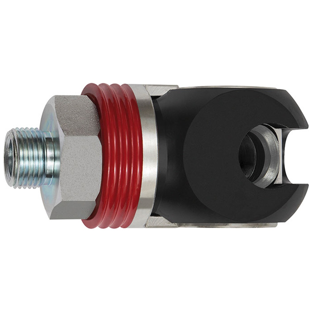 Riegler Schwenk-Sicherheitskupplung NW 11, ISO 6150 C, Stahl, G 3/4 AG