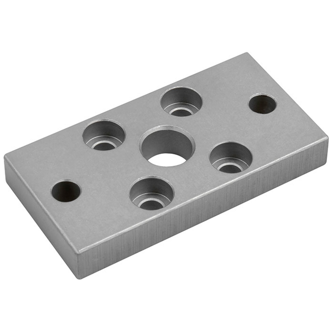 Riegler Front- oder Bodenflansch, ISO 21287, UNITOP, Kolben-Ø 20