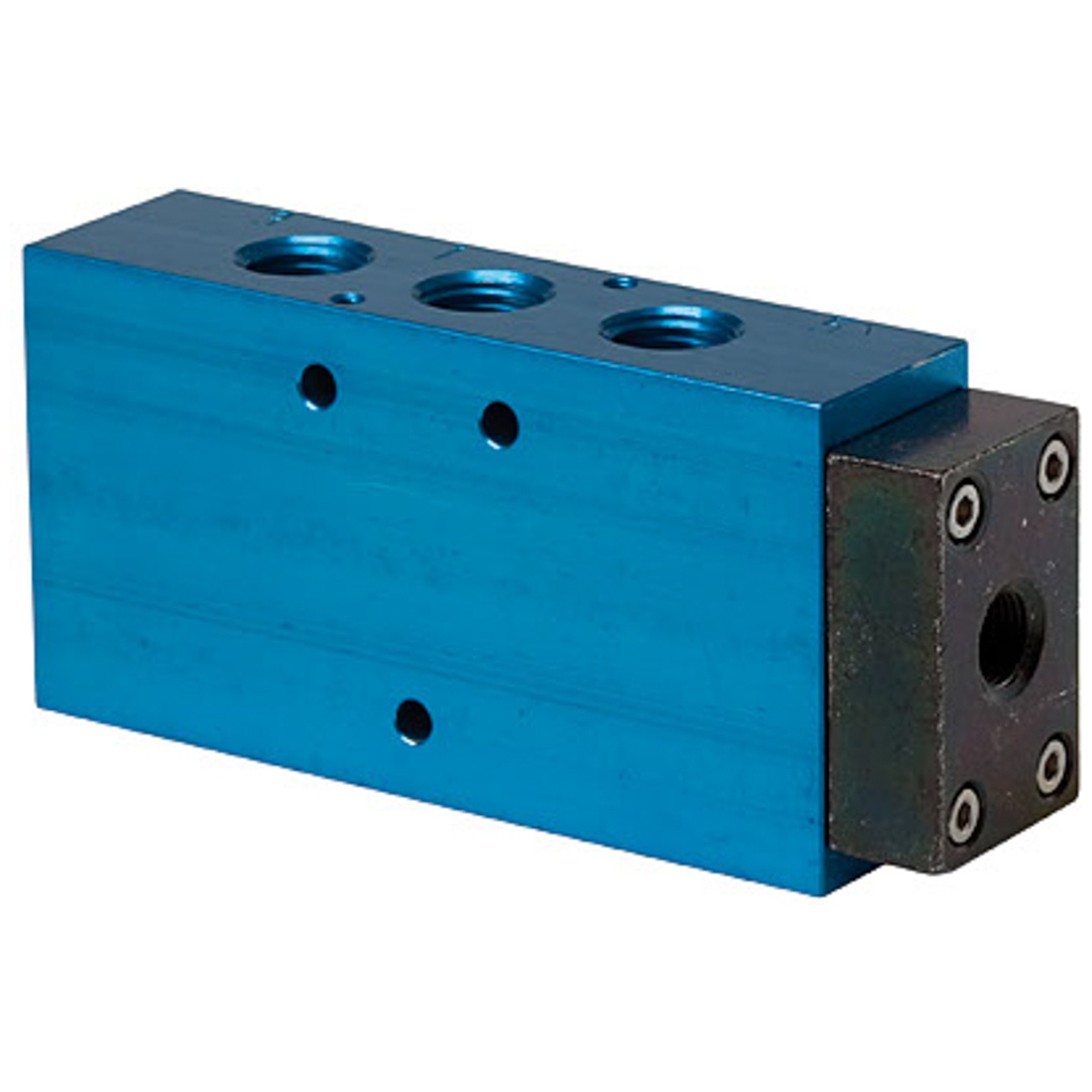 Riegler 5/2-Wegeventil, einseitig pneumatisch, monostabil, G 1/2, DN 15
