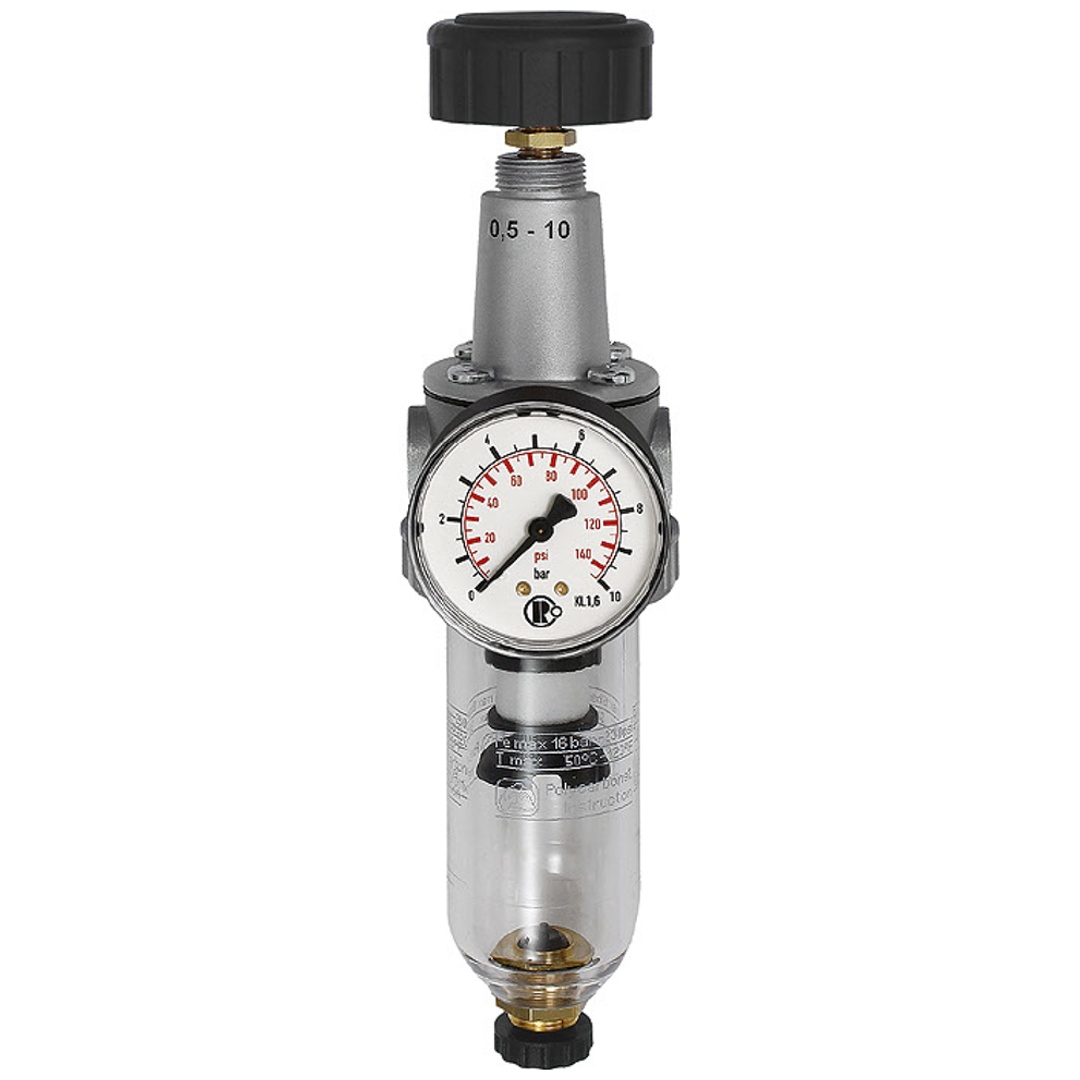 Riegler Filterregler »Standard«, mit Polycarbonatbehälter, BG 3, G 1/2