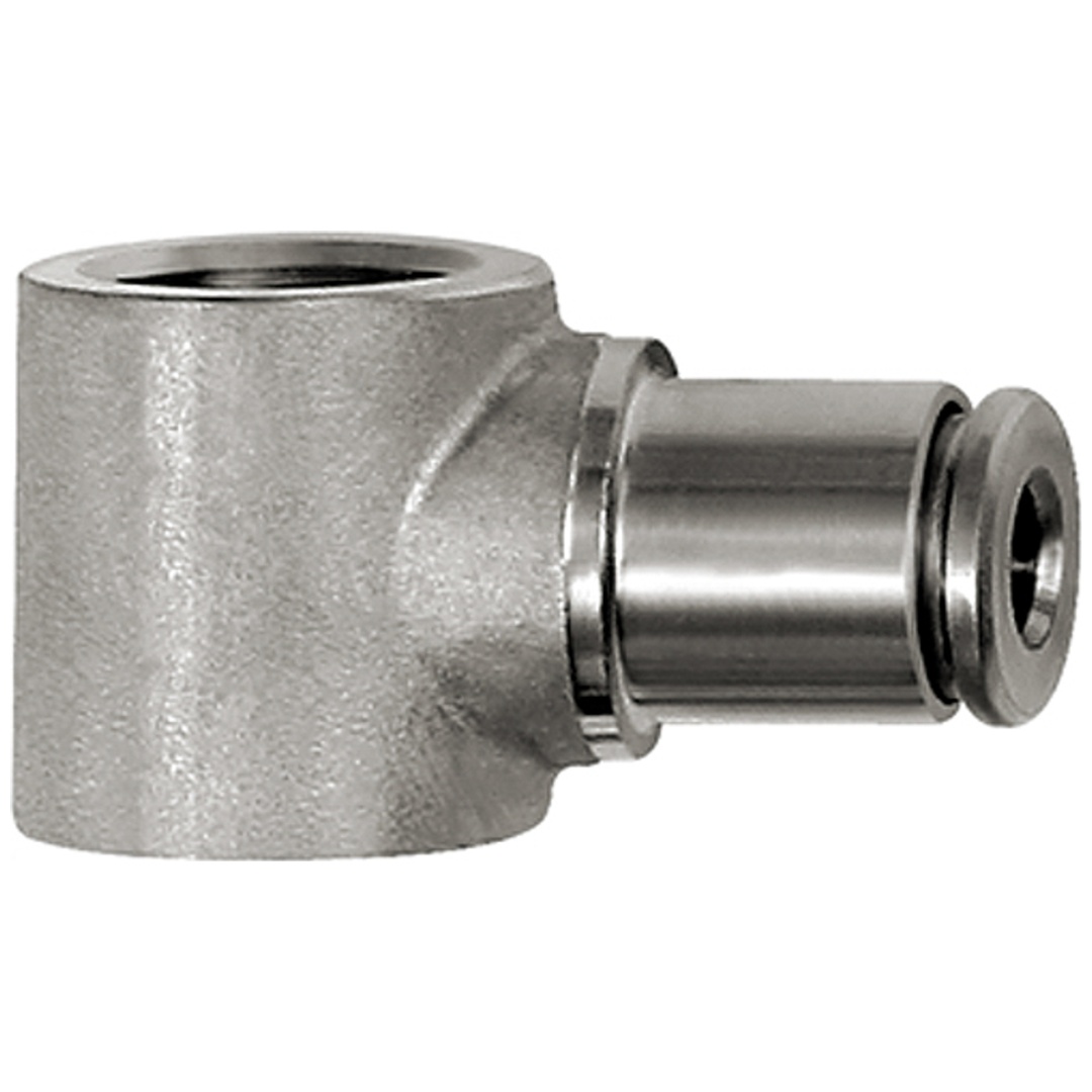 Riegler L-Ringstück, G 1/4, für Schlauch-Außen-Ø 8 mm, Edelstahl 1.4404
