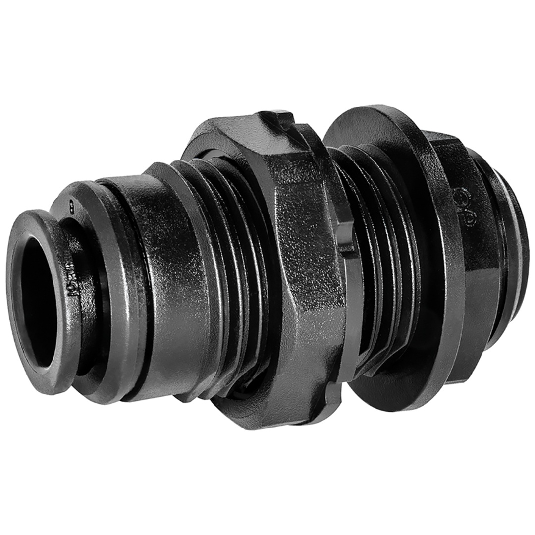 Riegler Schottverschraubung POM, G 3/8, für Schlauch-Außen-Ø 5 mm