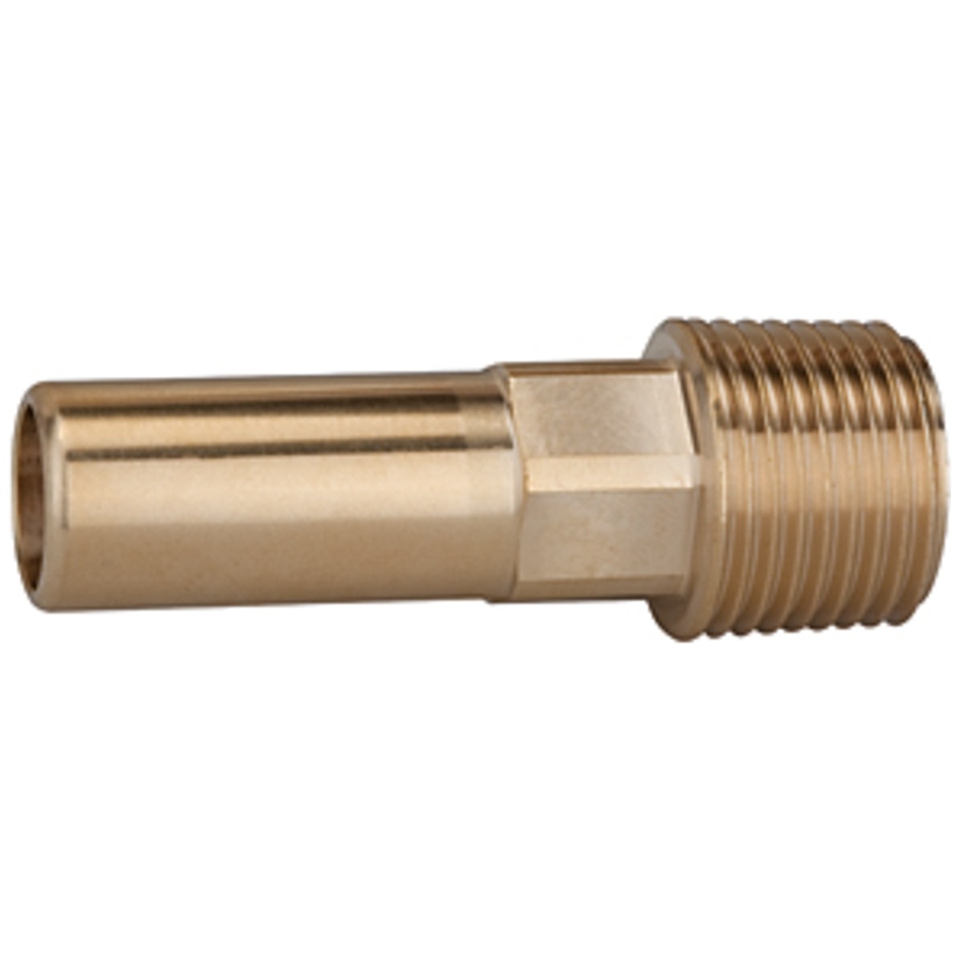 Riegler Einschraubstutzen, MS, 3/4 BSP, für Rohr Außen-Ø 28 mm