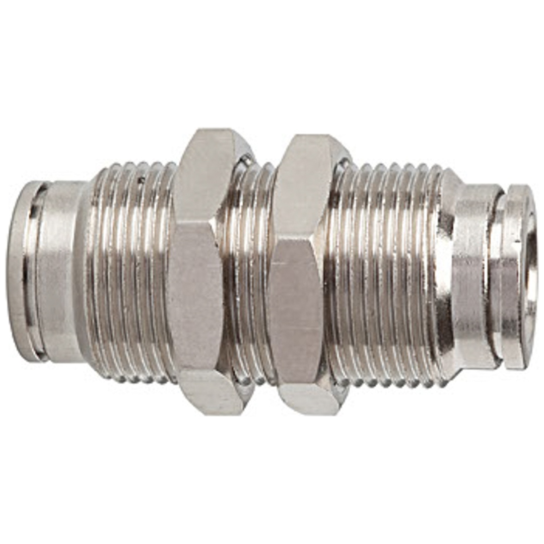 Riegler Gerade Schott-Steckverbindung »metallica«, M17x1,0, Messing vern.