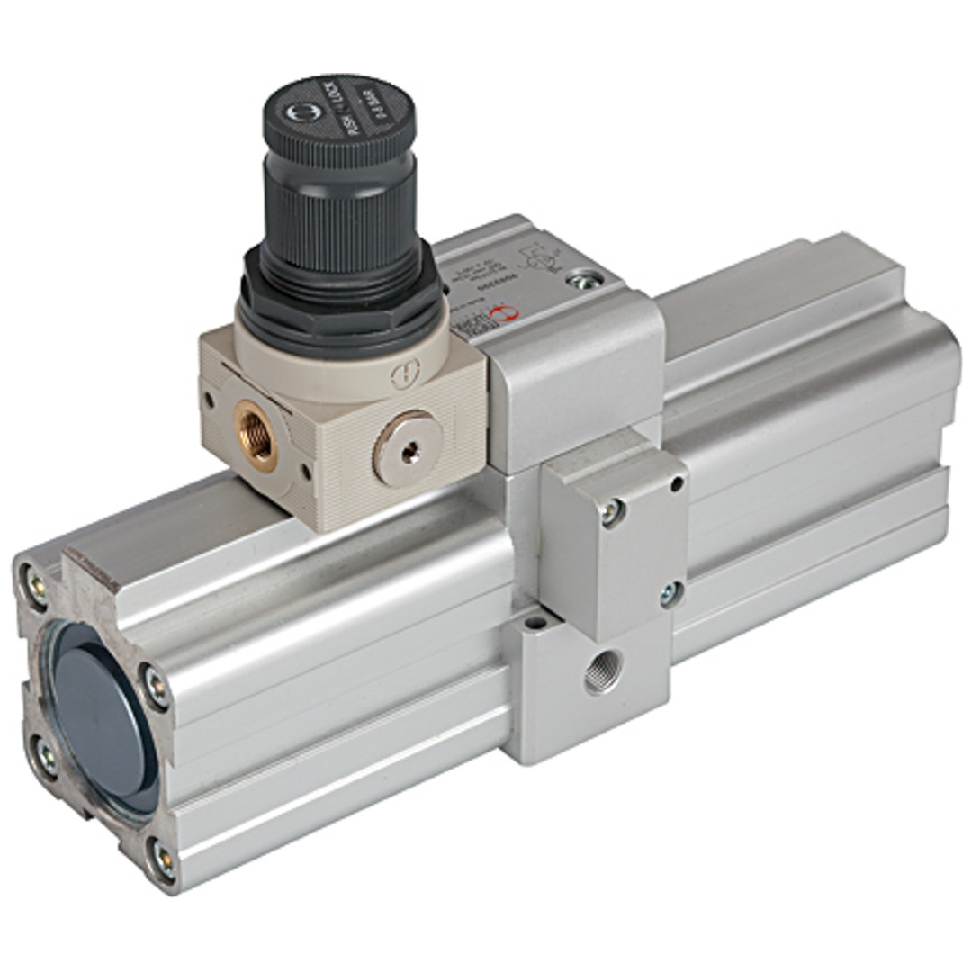 Riegler Doppelkolben-Druckverstärker (Booster) m. Regler,G1/8, Kolben-Ø40 p994910