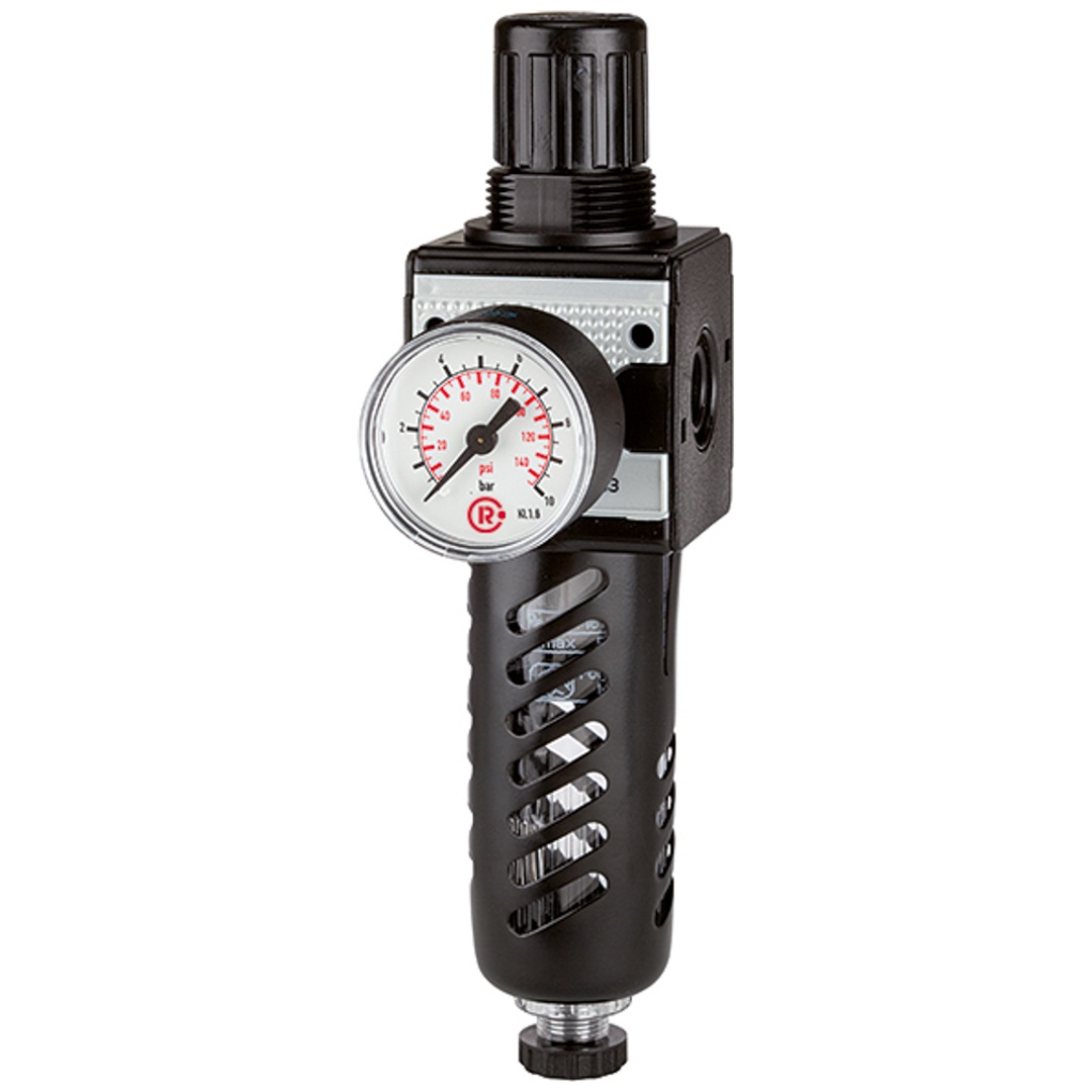 Riegler Filterregler »multifix«, mit PC-Behälter, Schutzkorb, BG 3, G 1/2