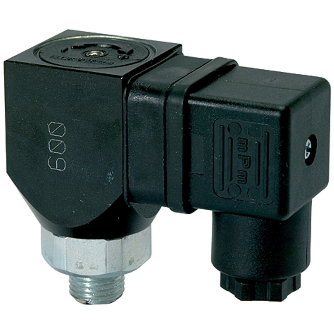 Riegler Druckschalter, Wechselkont. drehbar, Stahl ver., G 1/8, 10-70 bar