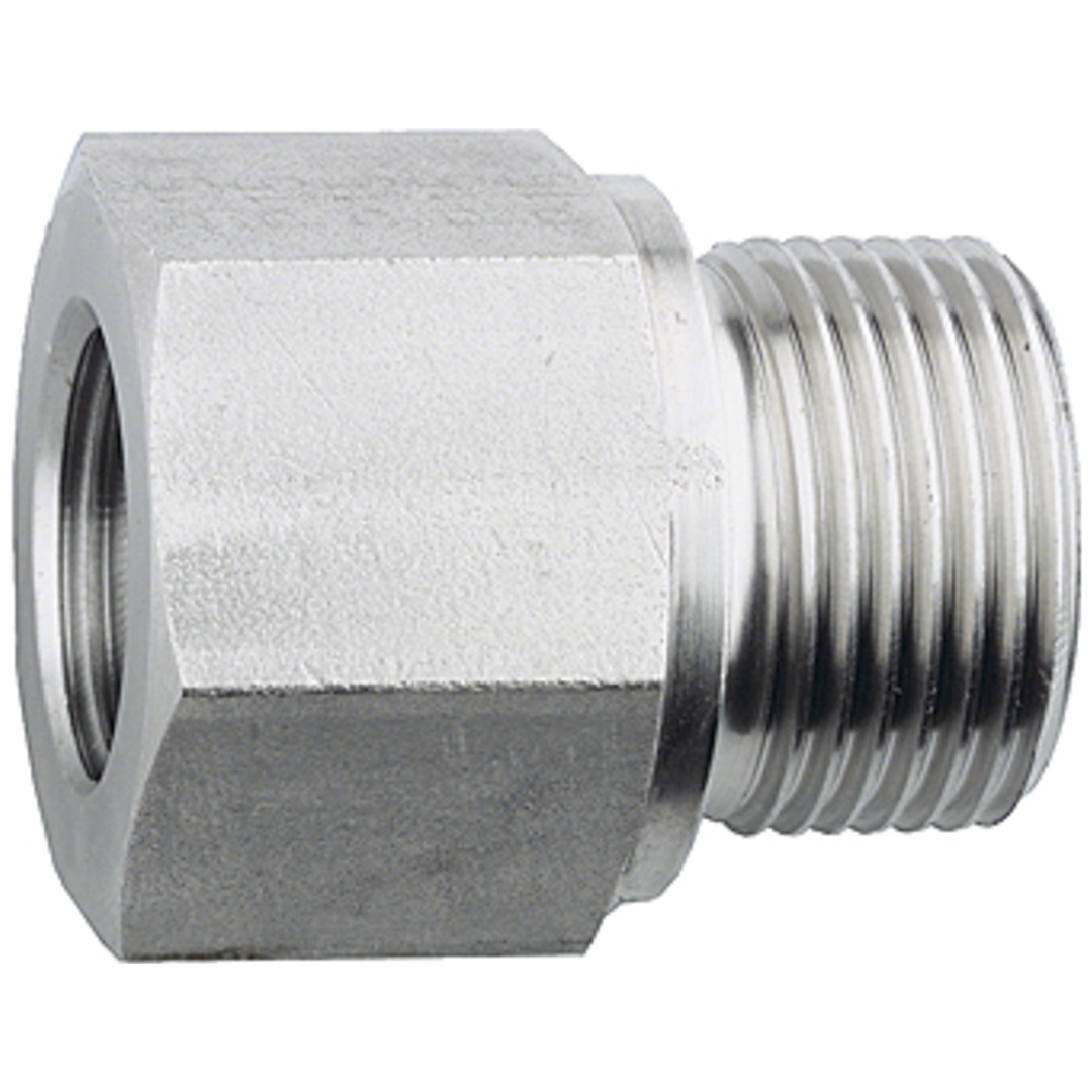 Riegler Lange Wechselreduzierung, G 3/4 a., G 1/2 i., Edelstahl 1.4571