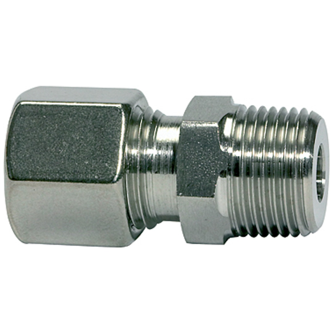 Riegler Gerade Einschraubverschraubung, R1/2, Rohr-Ø 8, ES 1.4571, 315bar