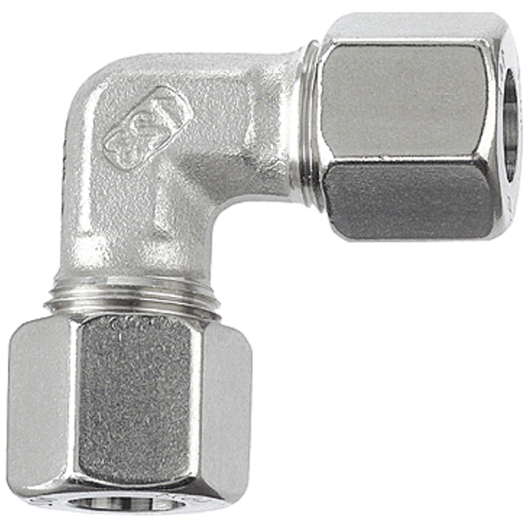 Riegler Winkel-Verschraubung, Rohr-Außen-Ø 15mm, Edelstahl 1.4571, 315bar