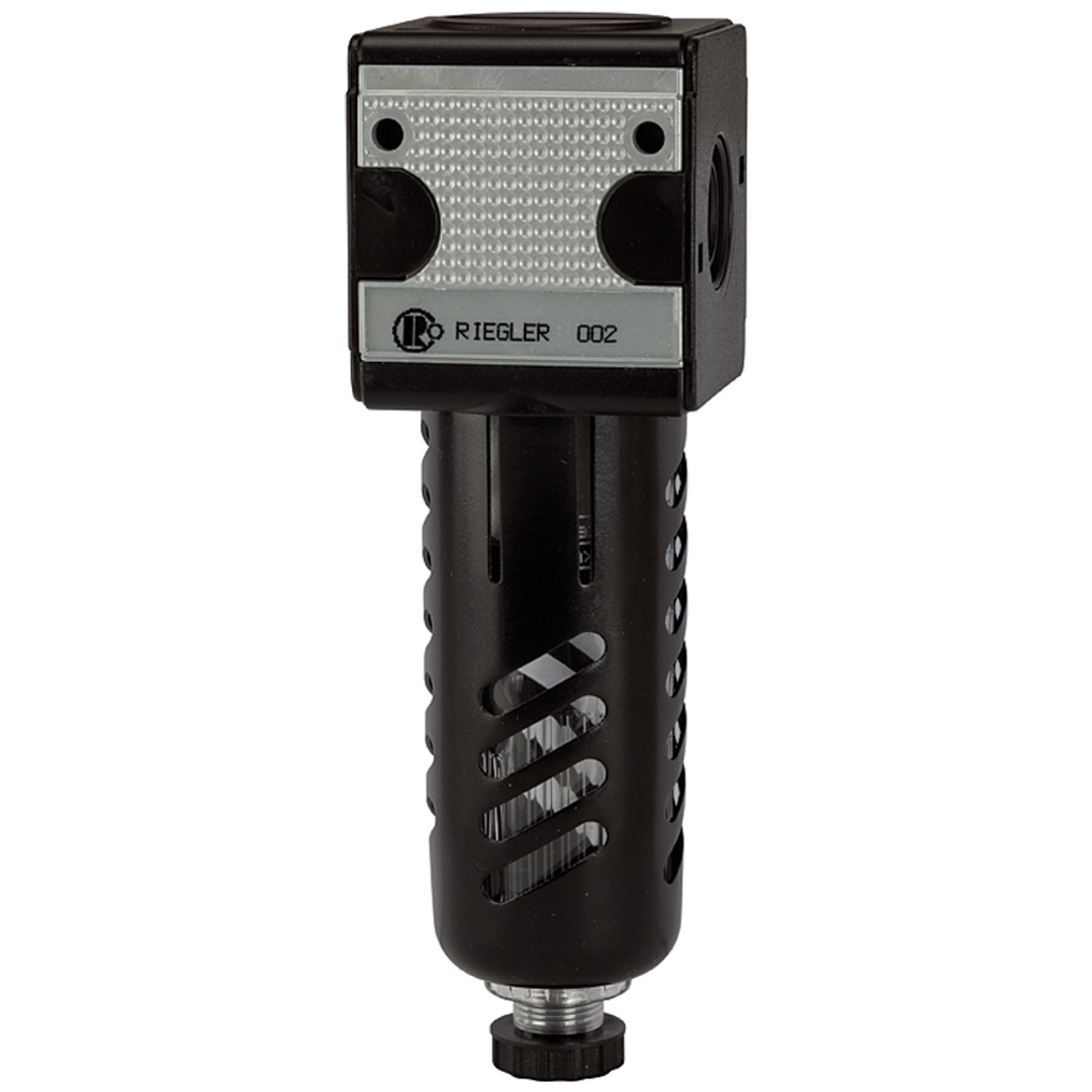 Riegler Filter »multifix«, PC-Behälter, Schutzkorb, 40 µm, BG 5, G 1, HA