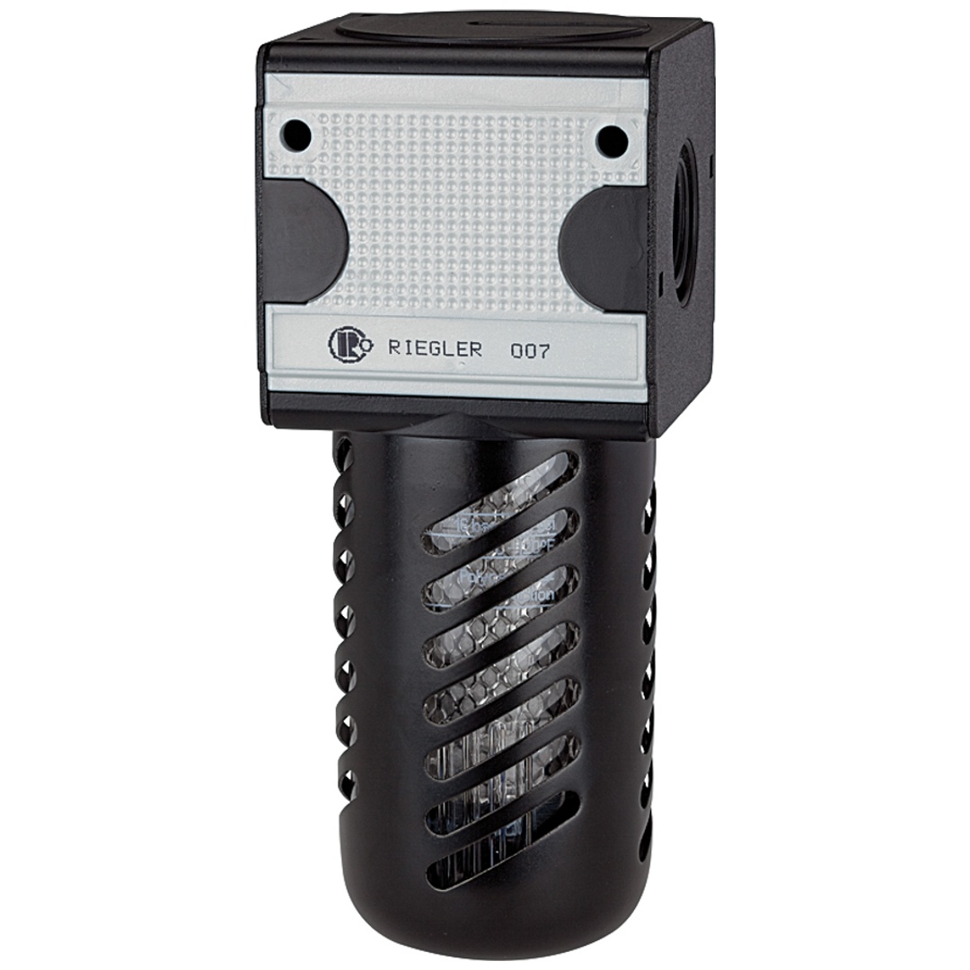 Riegler Aktivkohlefilter »multifix«, PC-Behälter, Schutzkorb, BG 3, G 1/2