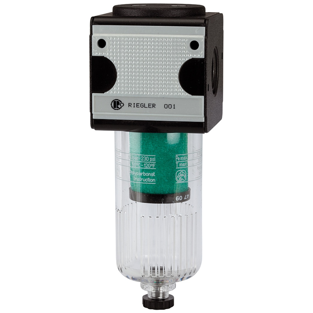 Riegler Mikrofilter »multifix«, mit PC-Behälter, 0,01 µm, BG 3, G 1/2