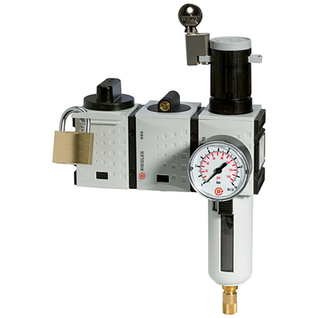 Riegler Wartungsstation SAFETY »FUTURA«, KH-AV-FR, HA, BG 2, G 1/2, 2,5-8