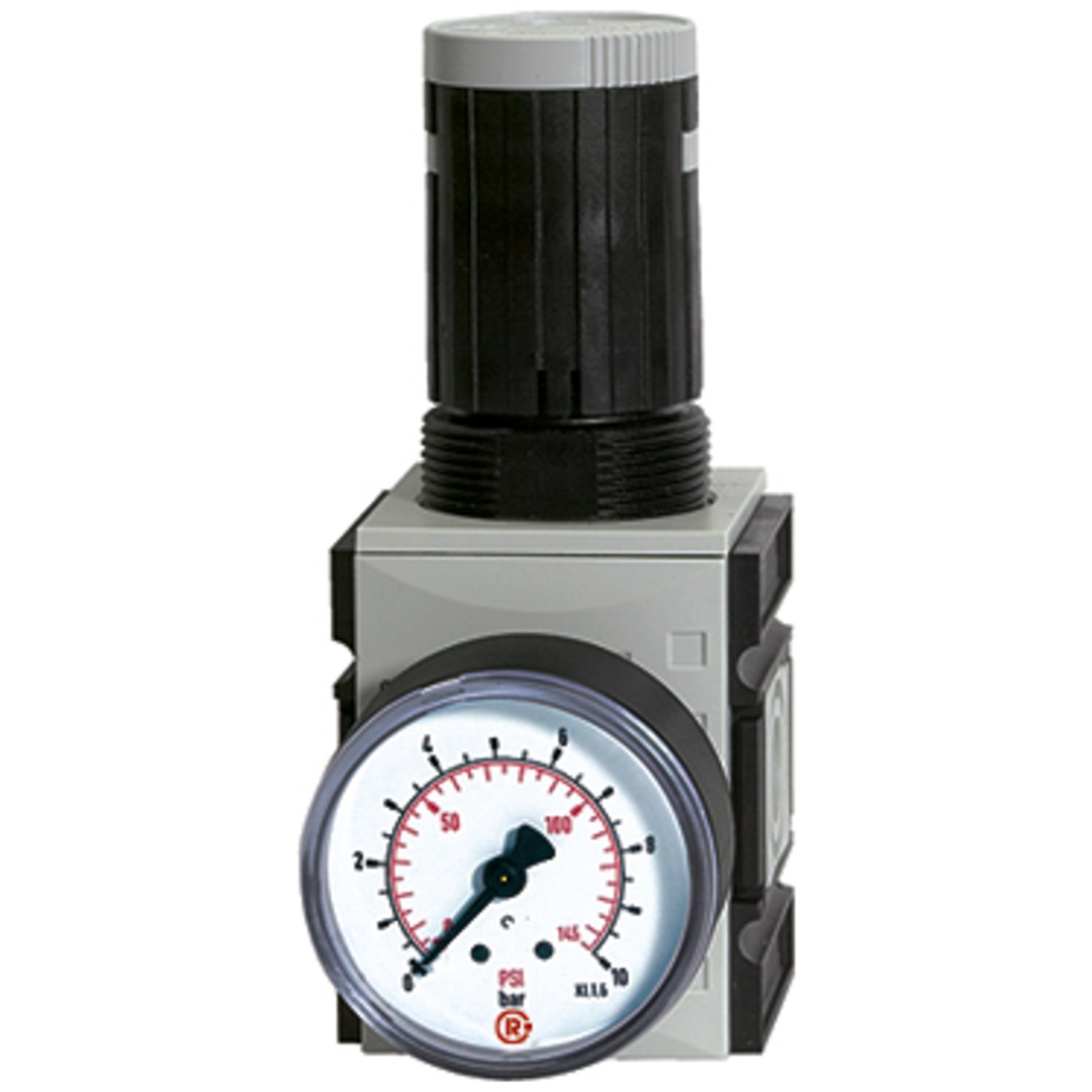 Riegler Druckregler, durchg. Druckvers. »FUTURA«, BG 1, G 1/4, 0,5-8 bar