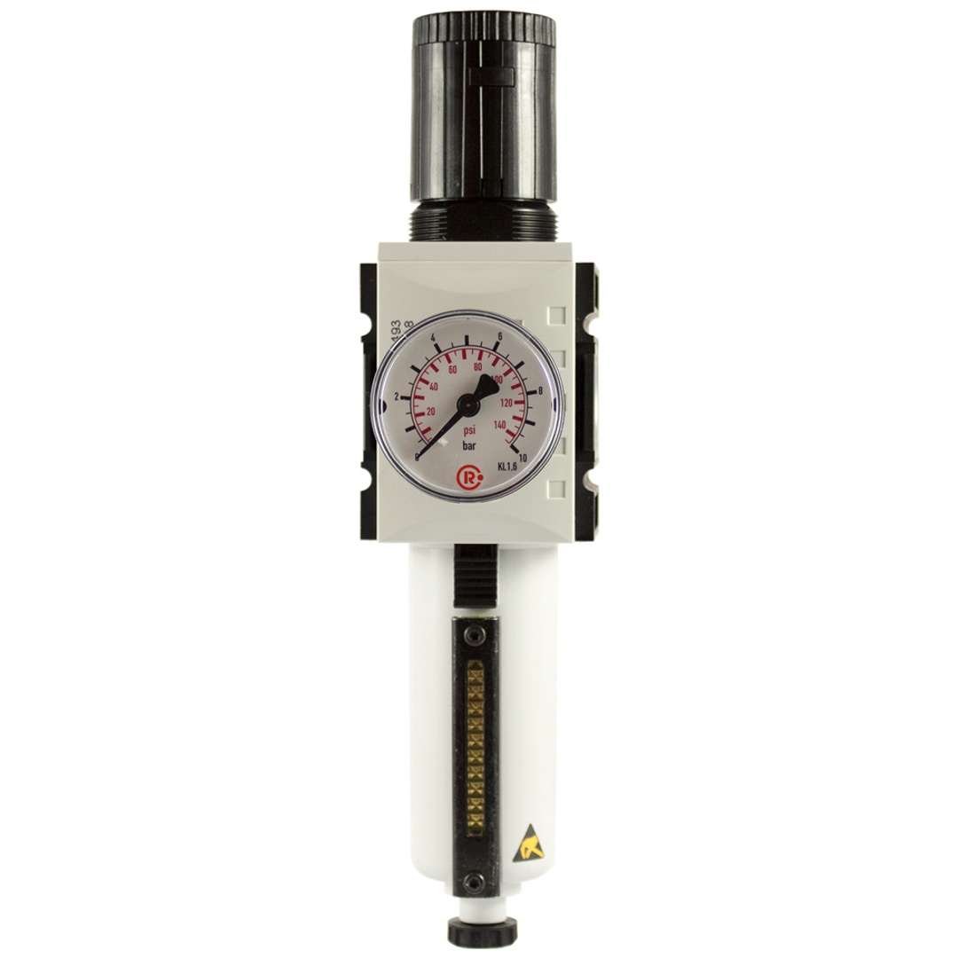Riegler Filterregler »FUTURA«, MB, SR, Mano, BG 1, G 1/4, 0,5-8 bar, HA