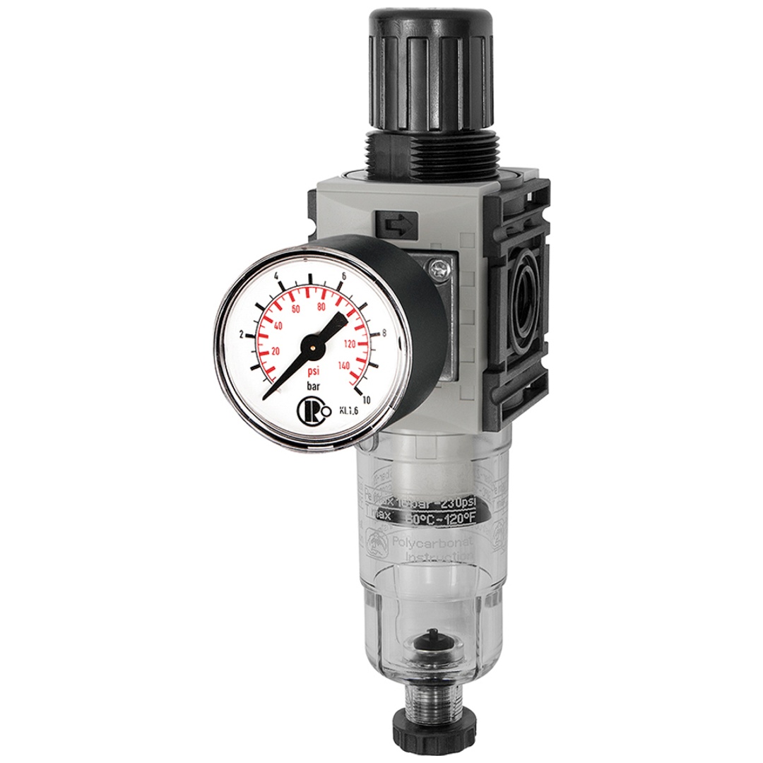 Riegler Filterregler »FUTURA-mini«, PC-Beh., Std.mano, HA, G 1/4, 0,5-10