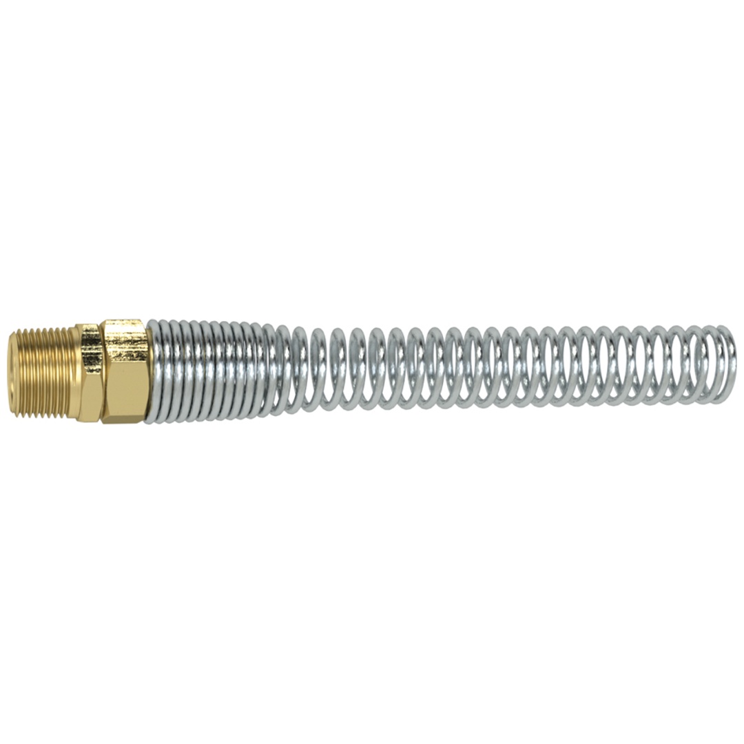 Riegler Starre Verschraubung, Knickschutzfeder, G 3/8, Schlauch-Ø 10x8