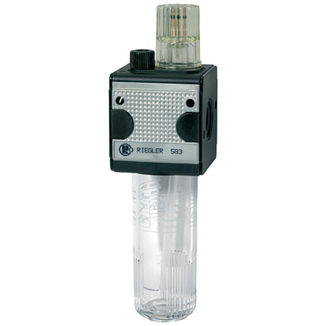 Riegler Nebelöler multifix mit Polycarbonatbehälter BG1 G1/4