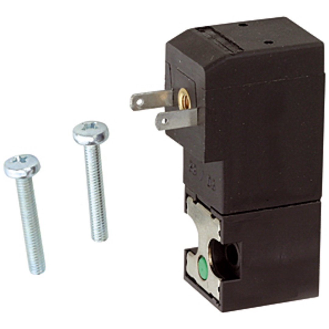 Riegler 3/2-Mini-Magnetventil direktgesteuert NC, 24 VDC, f.Gerätestecker