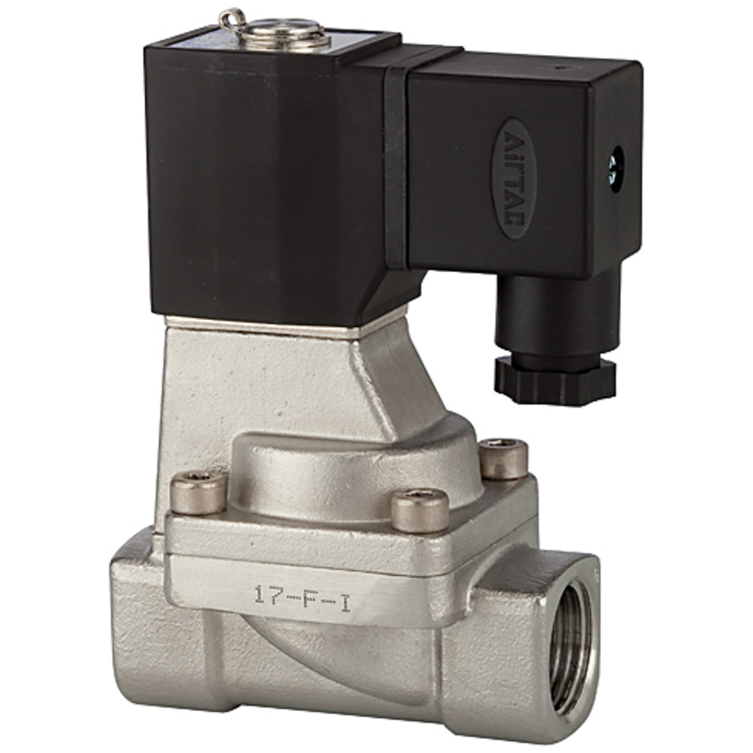 Riegler 2/2-Wege-MV., ES, NC, vorg.,230 V,50 Hz, G 1/2, PN 0,5-10 bar