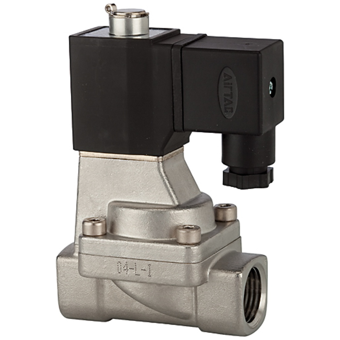 Riegler 2/2-Wege-MV., ES, NO, vorg.,230 V,50 Hz, G 1/2, PN 0,5-7 bar