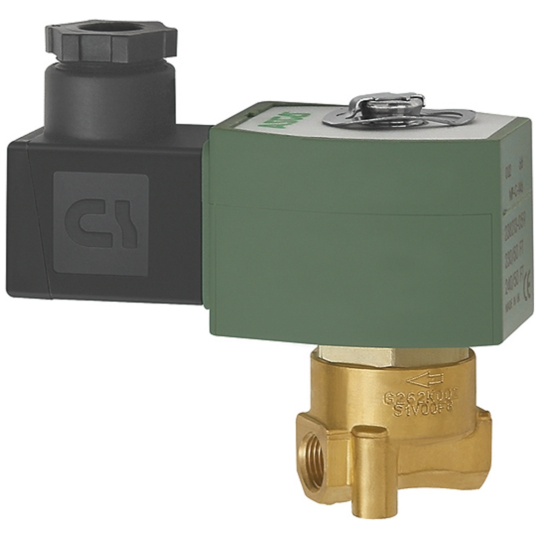 Riegler 2/2-Wege-MV.,MS,NC,direktg. 230 V,50-60 Hz,FPM,G 1/8, PN 0-12 bar