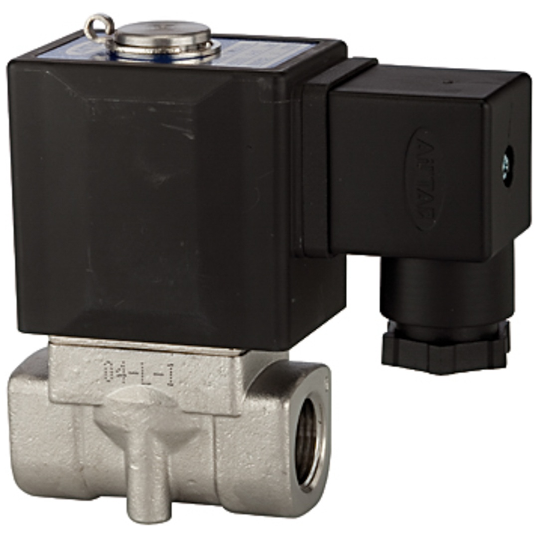 Riegler 2/2-Wege-MV., ES, NC, direktg., 24 V DC, G 1/8, PN 0-10 bar