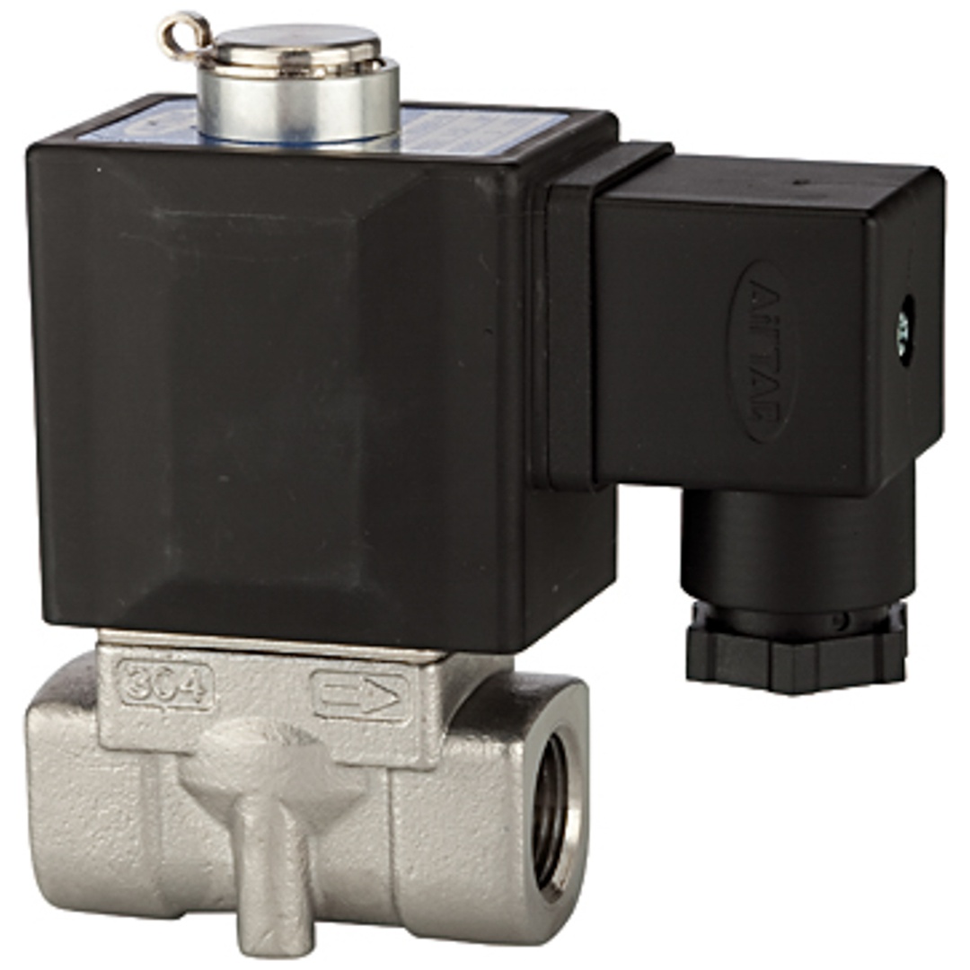 Riegler 2/2-Wege-MV., ES,NO,direktg.,230 V,50 Hz, G 1/8, PN 0-20 bar