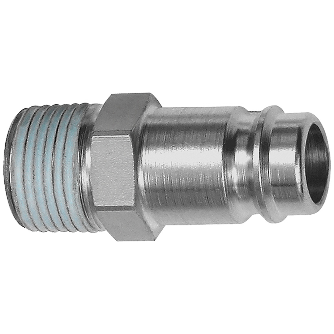 Riegler Nippel, NW 10, Stahl gehärtet/vern., R 3/4 AG PTFE beschichtet