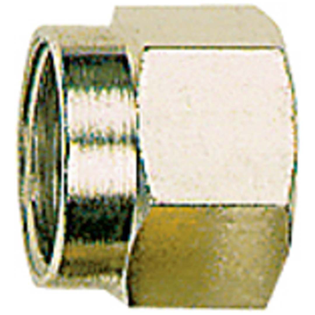 Riegler Überwurfmutter, M26x1,5, Rohr-Außen-Ø 18 mm, Messing vern.
