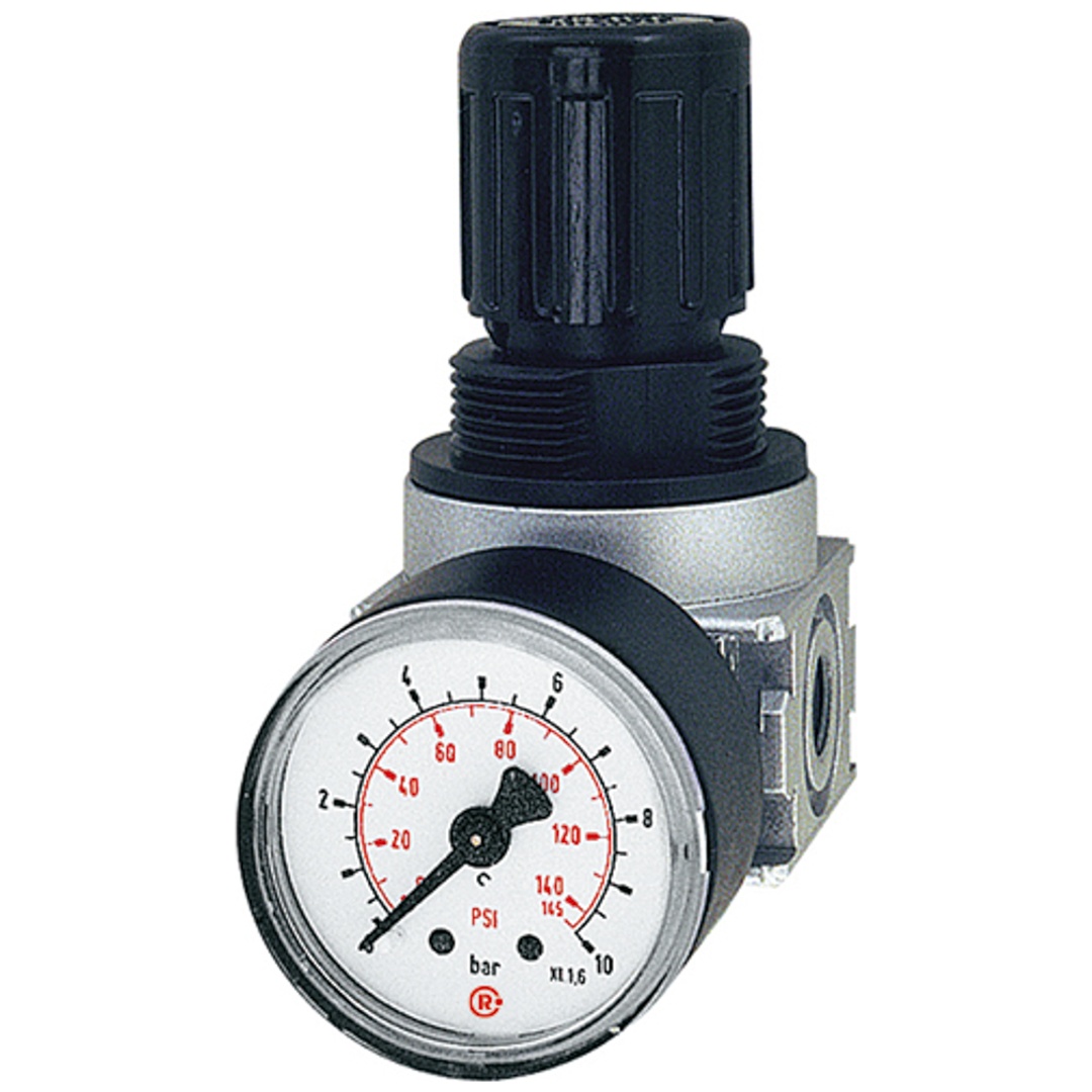 Riegler Druckregler durchg. Druckvers. »multifix-mini«, G 1/4, 0,2-6 bar